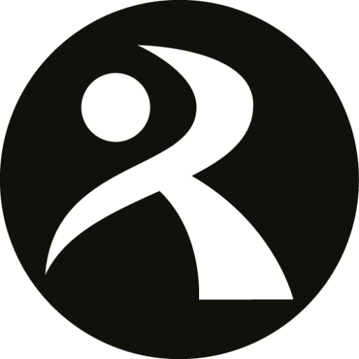 REal trenign logo svart rund